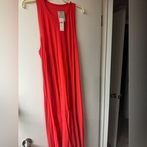 Sweaty Betty Red Performance Tank Top dress. Large. NWT
